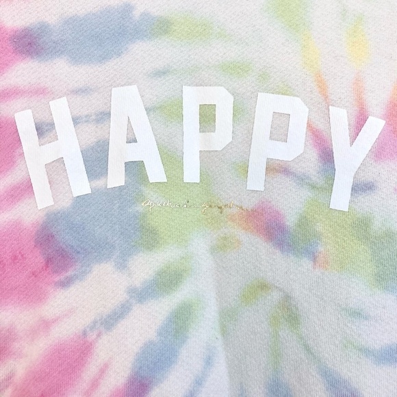 SPIRITUAL GANGSTER Happy Old School Retro Soft Tie Dye Graphic Sweatshirt - Picture 9 of 13